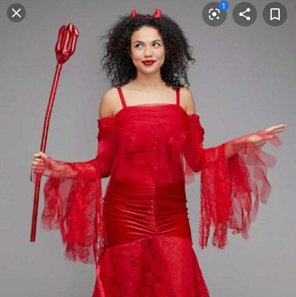 She Devil Womens Halloween Costume 8 10 12 14